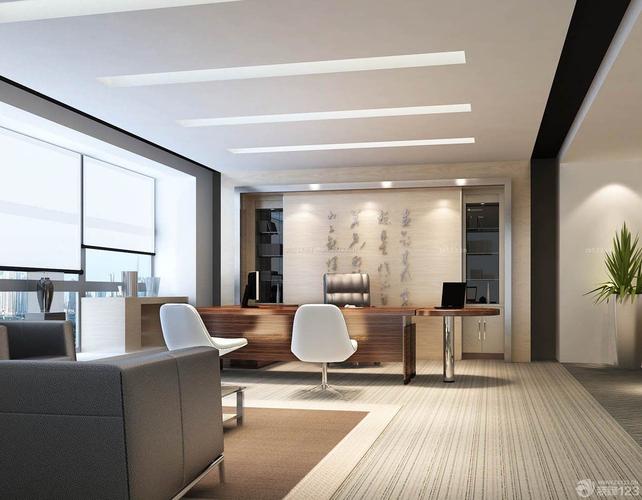 老板辦公室室內(nèi)裝修設(shè)計(jì)效果圖集 卓越空間的藝術(shù)與功能融合